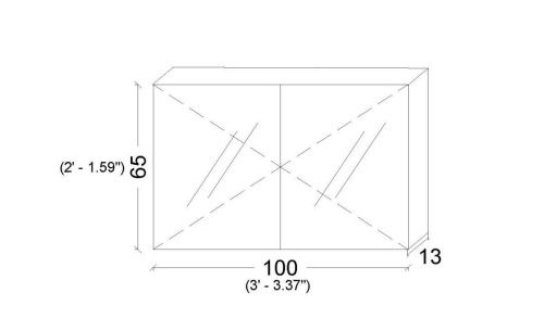 Зеркало-шкаф Armadi Art Vallessi 546-A glossy 100х70 подвесной цвет черный - фото 2