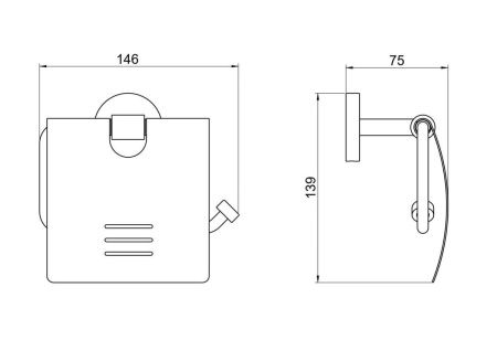 Бумагодержатель Aquatek Бетта AQ4609BGM