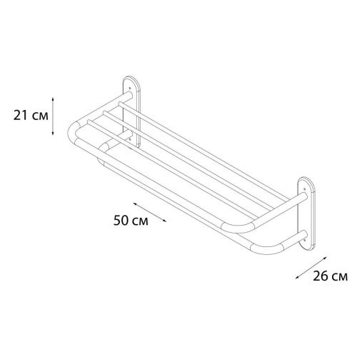 Полка в ванную комнату Fixsen Hotel FX-31015A - фото 4