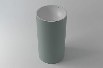 Раковина из искусственного камня Holbi ANDROMEDA 1.02.019.11.2 40х40 напольная цвет белый