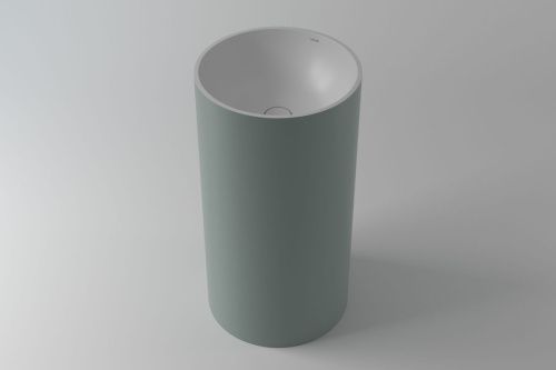 Раковина из искусственного камня Holbi ANDROMEDA 1.02.019.11.2 40х40 напольная цвет белый