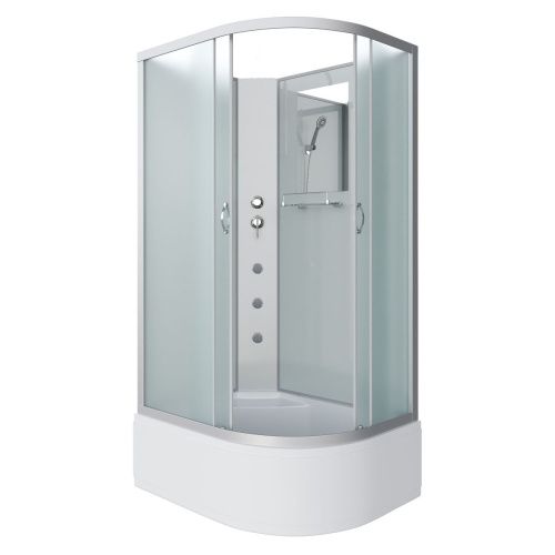 Душевая кабина Niagara Classic 23101424LBKG 120х80 асимметричная без крыши ориентация левая