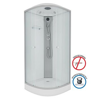 Душевая кабина Niagara Eco 43011423 90х90 четверть круга с крышей ориентация универсальная