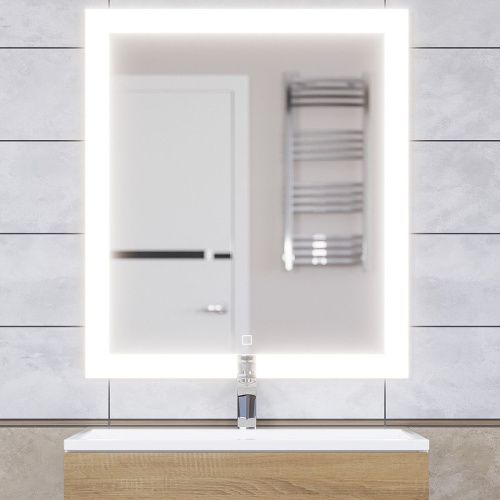 Зеркало с подсветкой и антизапотевателем Uperwood Barsa 2920205442 70х80 подвесное - фото 4