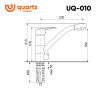 Смеситель для кухни Ulgran Quartz UQ-010-03 на мойку бежевый