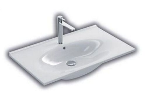 Раковина из сантехнического фаянса Hatria LE FIABE Y1AB01 80х50 подвесная цвет белый