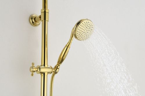 Душевая стойка AltroBagno Beatrice AltroBagnoBeatrice030408Or настенная цвет золото - фото 3