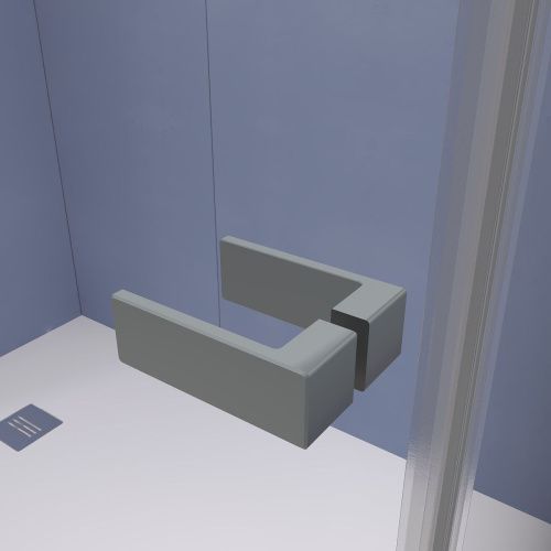 Душевой уголок RGW Stilvoll 353203000-110 100х100 стекло прозрачное профиль сатин без поддона - фото 4