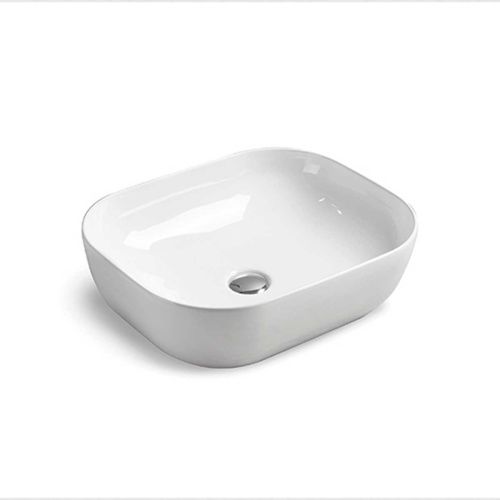 Раковина из сантехнического фарфора Vincea VBS-101 50х40 накладная цвет белый без отверстий под смеситель - фото 2