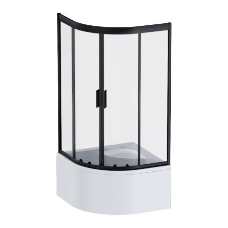 Душевой уголок Am.Pm Gem W90G-401A090BT 90х90 стекло прозрачное профиль черный без поддона