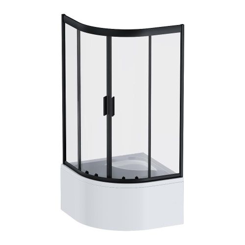 Душевой уголок Am.Pm Gem W90G-401A090BT 90х90 стекло прозрачное профиль черный без поддона - фото 2