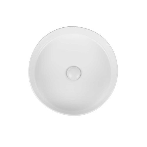 Раковина из сантехнического фарфора Vincea VBS-316 40х40 накладная цвет белый без отверстий под смеситель - фото 2