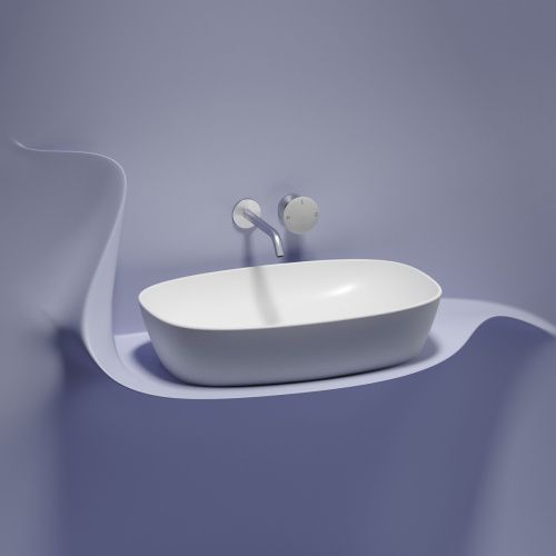 Раковина из сантехнического фарфора Ceramica Nova ELEMENT CN6049MW 60х40 накладная цвет белый без отверстий под смеситель - фото 5