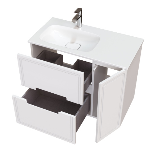 Тумба под раковину Taliente Olejo TA-MBO-90PR(L)-blanco 90х40 подвесная цвет белый - фото 2