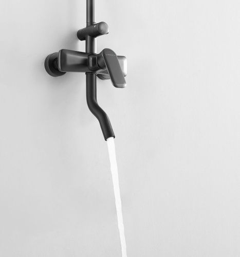 Душевая стойка Arrow AG3311BC настенная цвет черный - фото 2