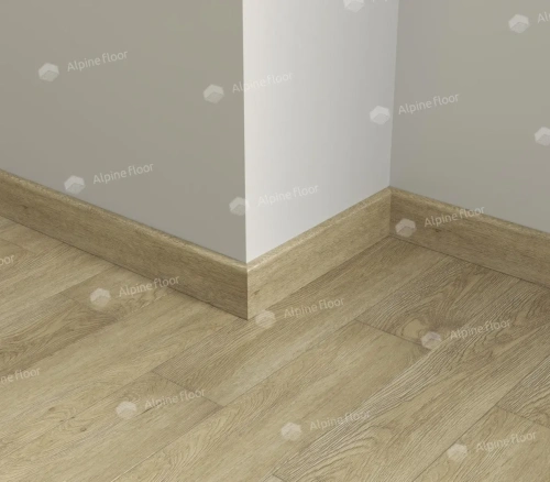 Напольный плинтус Alpine Floor Parquet Light SK 13-3 Бежевый толщина 1.25 см 2200х80 - фото 2