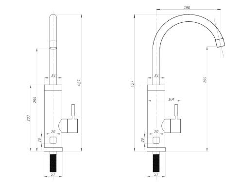 Смеситель для кухни TSARSBERG TSB-WH1144 на мойку хром - фото 3