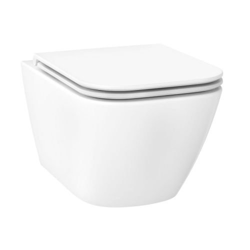 Унитаз подвесной Wellsee Pure BY Wellsee 182602001 белый с сиденьем микролифт безободковый каскадный смыв