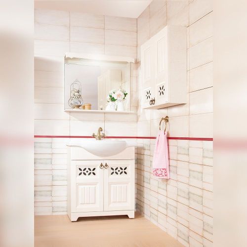 Зеркало с подсветкой Бриклаер Кантри 4627125413612 90х70 подвесное - фото 5