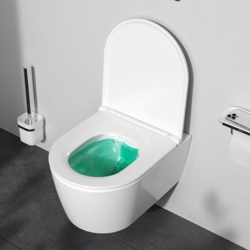 Унитаз подвесной Am.Pm Func C8F1700SC белый с сиденьем микролифт безободковый каскадный смыв - фото 3