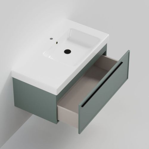 Тумба с раковиной La Fenice ELBA NFNC-01-ELB-G-90-3-90R 90х50 подвесная цвет серый - фото 2