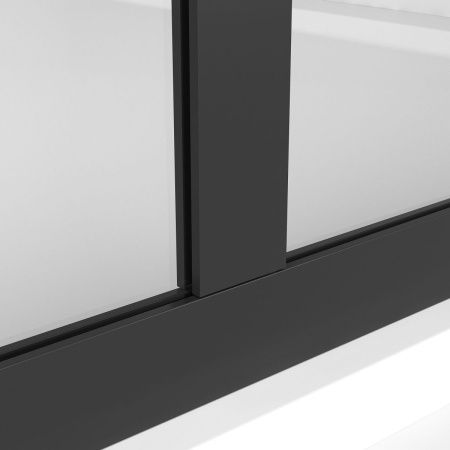 Душевая перегородка Niagara Nova NG-686-90BLACK 90х195 стекло с рисунком профиль черный