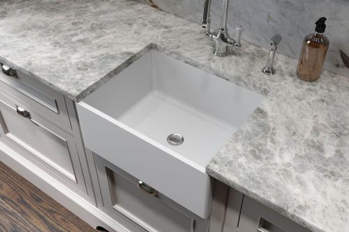 Раковина из искусственного камня Holbi HALLEY 2.02.012.44.4 50х40 встраиваемая цвет серый - фото 2