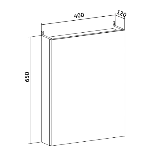 Зеркало-шкаф Runo ЛАДА 00-00001192 40х70 подвесной цвет белый - фото 5