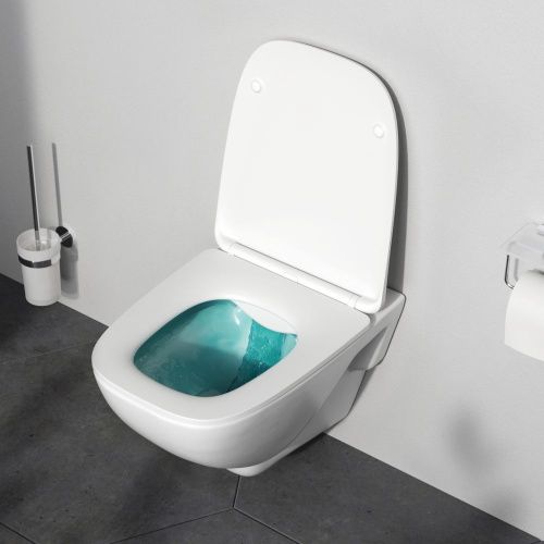 Унитаз подвесной Am.Pm X-Joy C851701SC белый с сиденьем микролифт безободковый каскадный смыв - фото 3