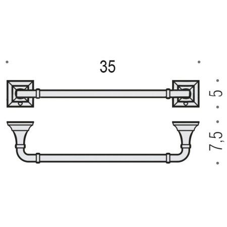 Полотенцедержатель Colombo Portofino B3209.CR