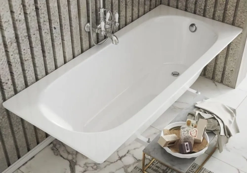 Ванна из литьевго мрамора Taliente Orta Stretto OR17075Stretto 170х75 пристенная прямоугольная без ножек и каркаса - фото 3