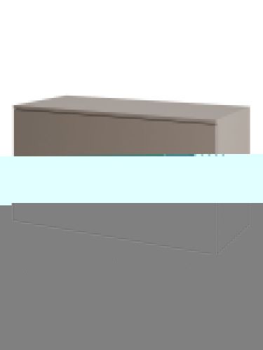 Тумба под раковину Orange Line Li-100TuLMDF 100х50 подвесная цвет серый - фото 3