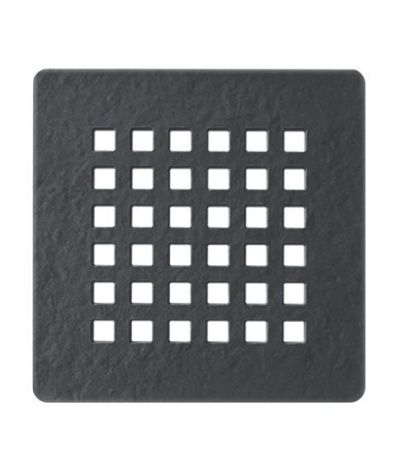 Душевой поддон из искусственного камня Vincea H25 VST-4SR1010A 100х100 черный