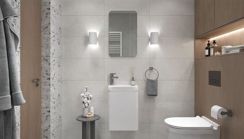 Тумба под раковину Velvex BIO tp.BIO.BIO.MAXI.40.1D белый глянец 40х20 подвесная цвет белый - фото 5