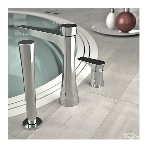 Смеситель Daniel Diva DV691CR на борт ванны хром - фото 2