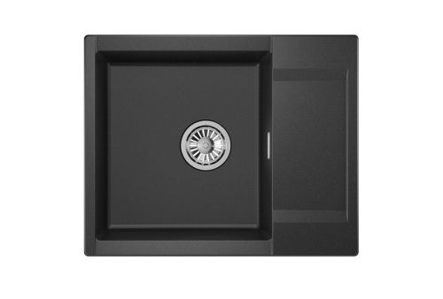 Кухонная мойка Granula 6202, ЧЁРНЫЙ 60х50 цвет черный поверхность матовая - фото 2