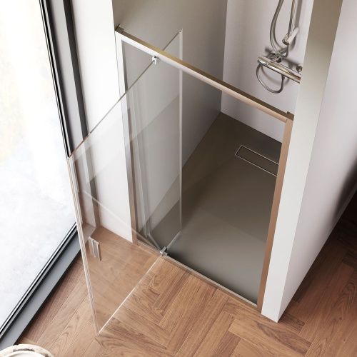 Душевая дверь Am.Pm Gem W90G-80-1P-MT 80х195 стекло прозрачное профиль хром - фото 4