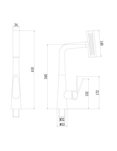 Смеситель для кухни Fmark FS8277C на мойку золото - фото 2