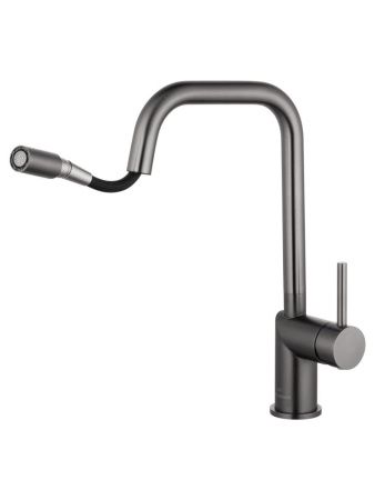 Смеситель для кухни Wonzon & Woghand WW-6018-BGG на мойку серый