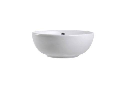 Раковина из сантехнического фарфора Aquatek AQ5354-00 40х40 накладная цвет белый без отверстий под смеситель - фото 3