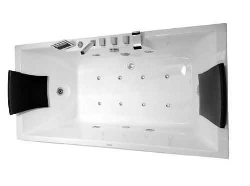 Ванна акриловая гидромассажная Gemy G9065 K R 175х85 пристенная прямоугольная с каркасом - фото 3