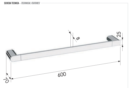 Полотенцедержатель Remer Lounge LN30DO
