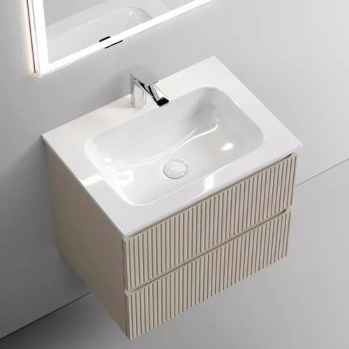 Тумба под раковину Sancos SNOB T SNT60CE 60х40 подвесная цвет бежевый - фото 2