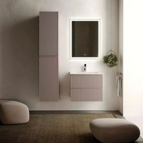 Тумба под раковину Sancos SNOB R SNR60SM 60х40 подвесная цвет коричневый - фото 5