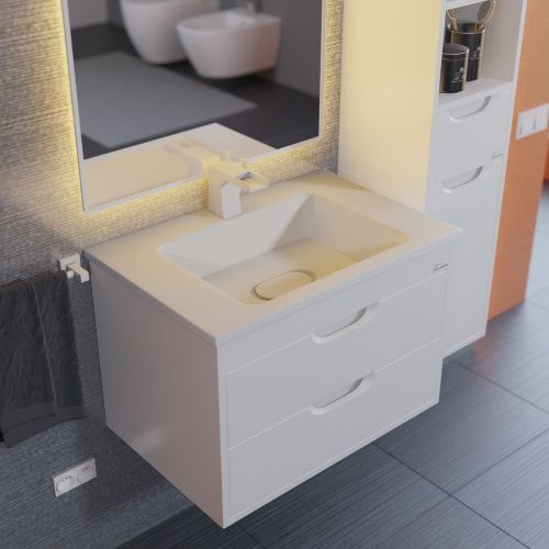 Тумба с раковиной Uperwood UPD Modul 393020548 60х50 цвет белый - фото 4