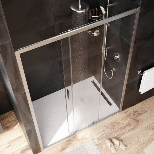 Душевая дверь Am.Pm Gem W90G-140-1-195MT 140х195 стекло прозрачное профиль хром - фото 3