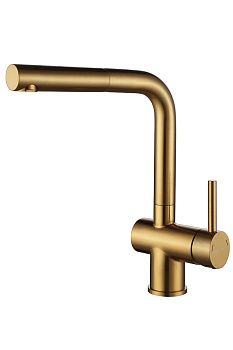 Смеситель для кухни Paulmark DOSSE Do214418-BG на мойку золото
