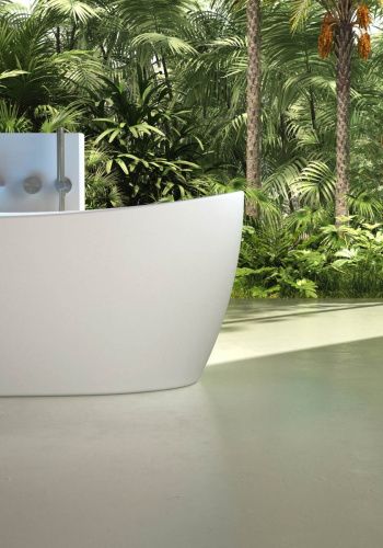 Ванна из искусственного камня Vincea Solid Surface VBT-6S03MW 170х80 отдельностоящая овальная - фото 2