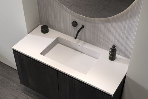 Раковина из искусственного камня Holbi POLARIS 1.02.020.11.3 60х40 встраиваемая цвет зеленый - фото 2