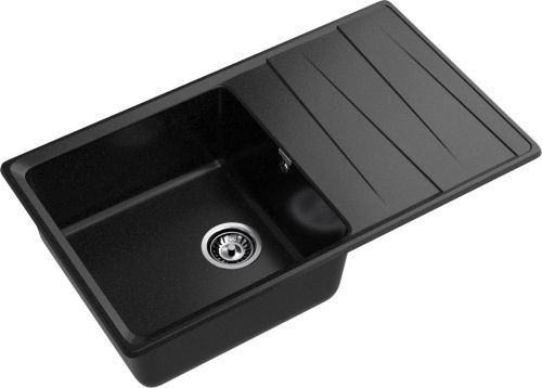 Кухонная мойка Granfest Level LV-860L черный 85х50 цвет черный поверхность матовая - фото 2